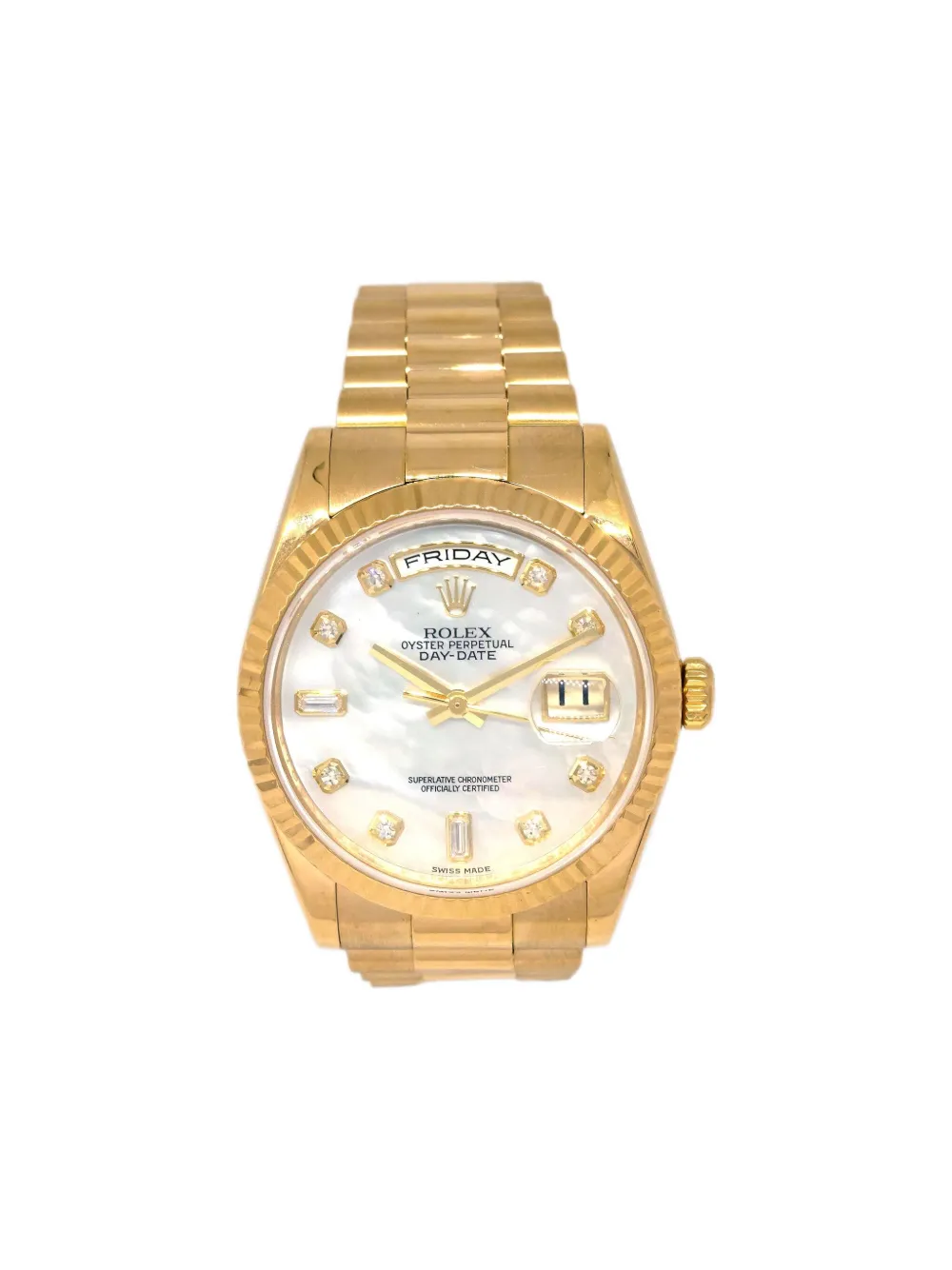 Rolex reloj Oyster Perpetual de 36mm 2006 | dorado | Image 1