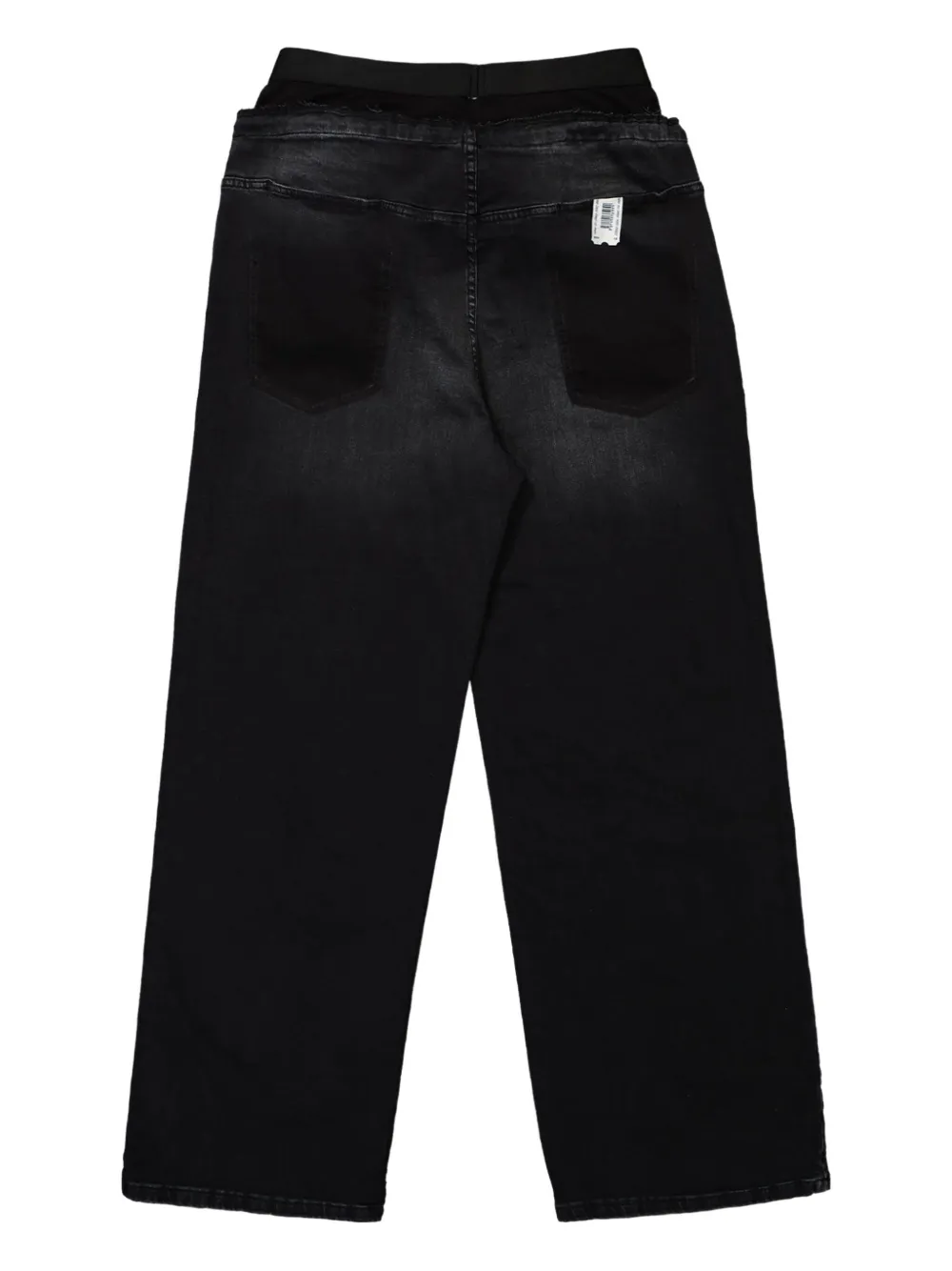 PROTOTYPES elasticated-waistband jeans - Zwart