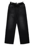 PROTOTYPES elasticated-waistband jeans - Black