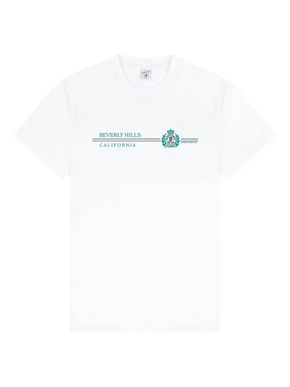 Sporty & Rich Katoenen T-shirt Wit