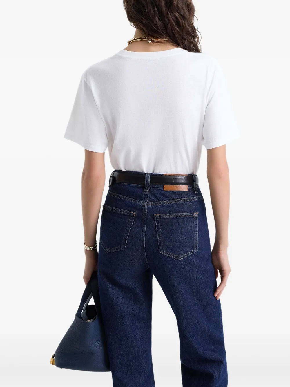 Sporty & Rich Katoenen T-shirt Wit