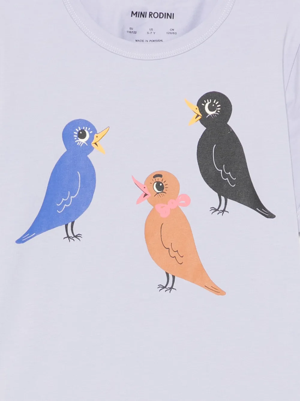 Mini Rodini T-shirt met grafische print Paars