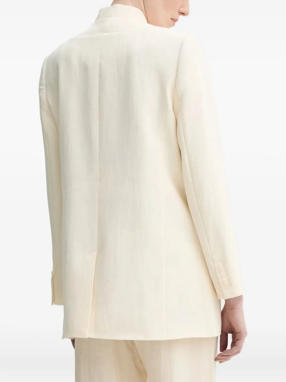 MUNTHE Firoz blazer met dubbele rij knopen Beige