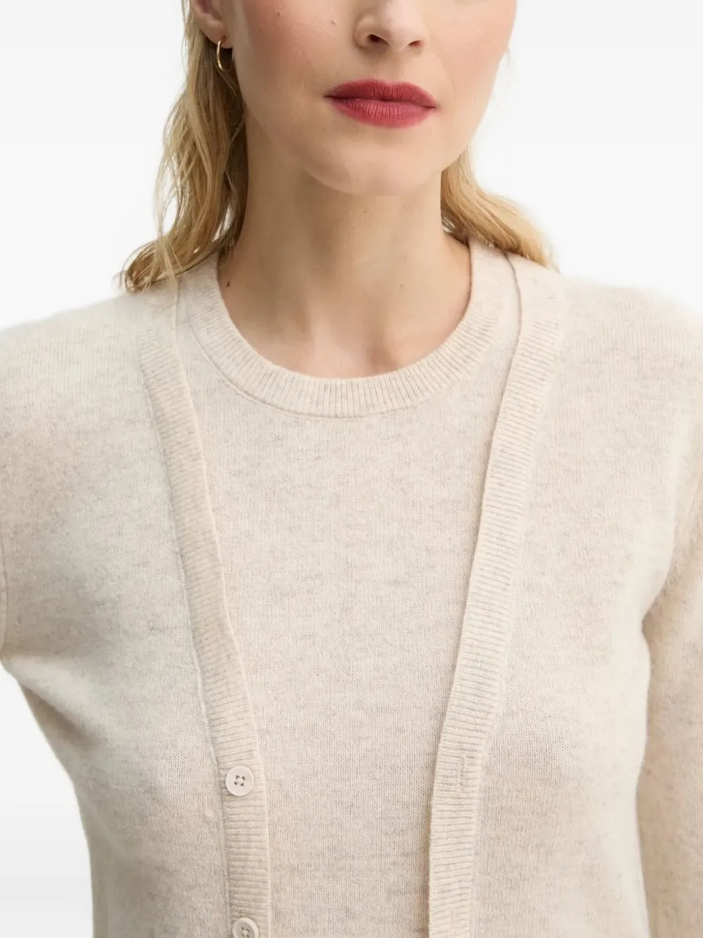 Munthe Layered Wool Sweater In Neutral