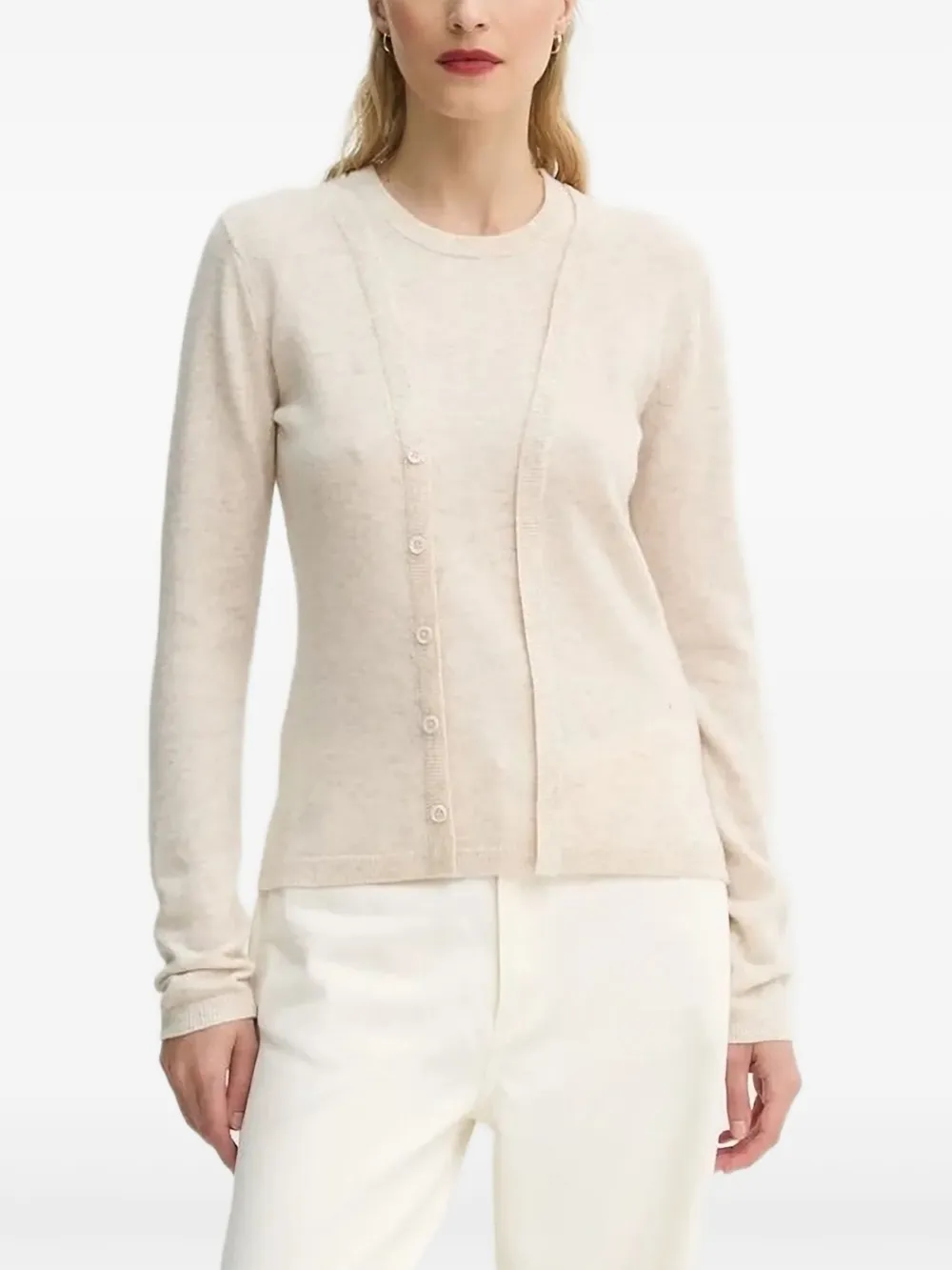 Munthe Layered Wool Sweater In Neutral