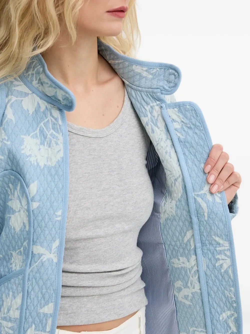 MUNTHE Gewatteerd jack Blauw