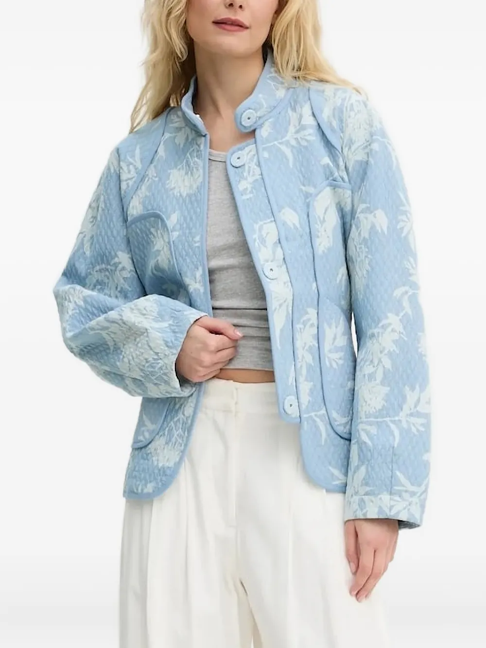 MUNTHE Gewatteerd jack Blauw