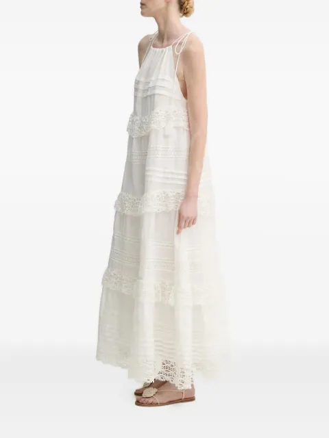 MUNTHE Fuenta lace-trimmed tiered dress
