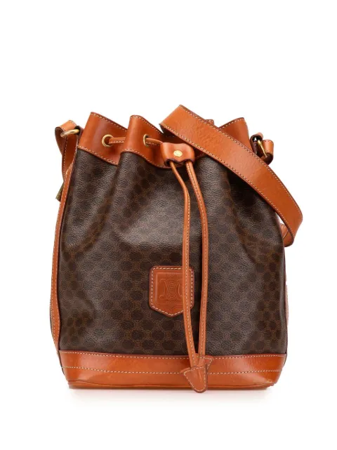 Céline Pre-Owned 1995 Macadam Coated Canvas bucket bag