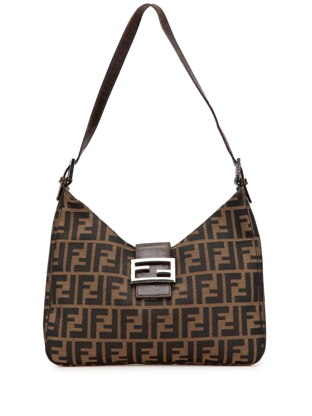 Fendi Pre-Owned 2010-2024 Zucca Canvas shoulder bag - ブラウン Fendi Pre-Owned 2010-2024 Zucca Canvas shoulder bag - ブラウン