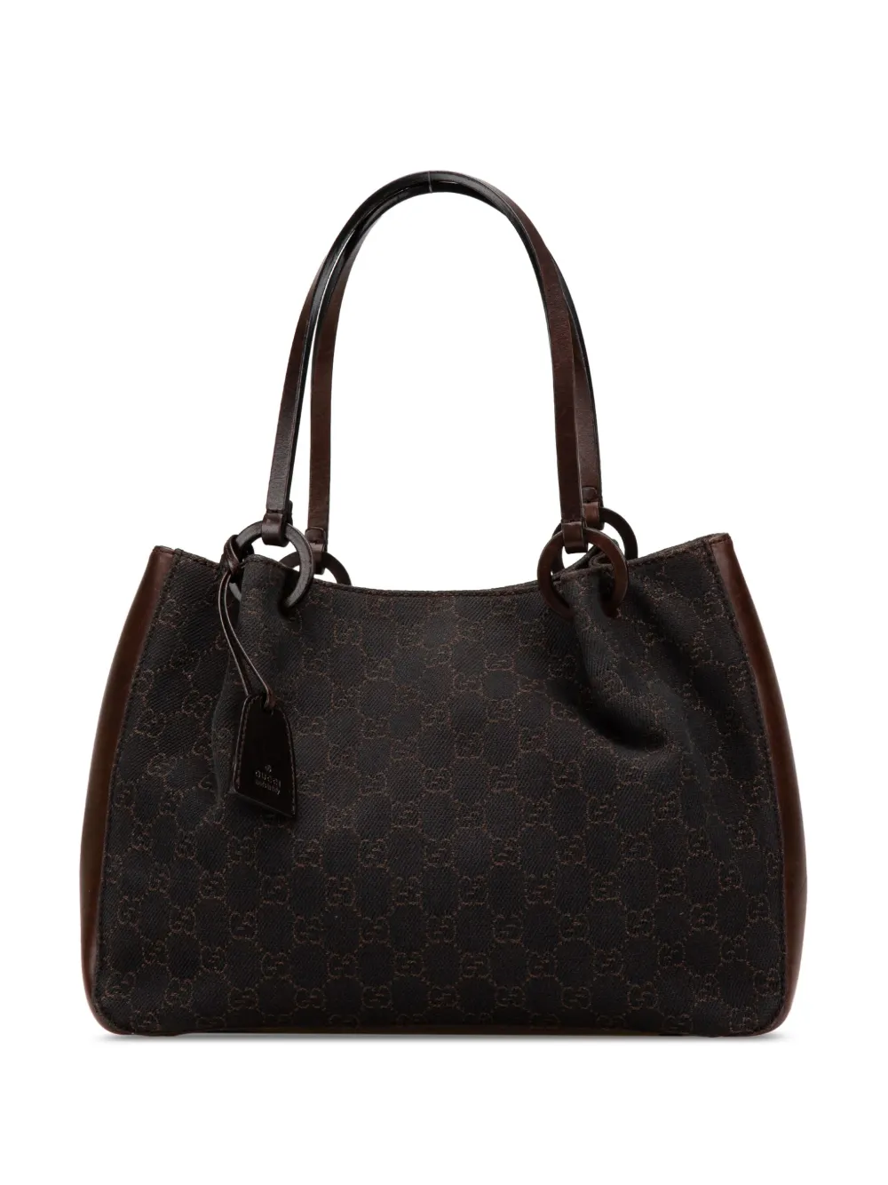 Gucci Pre-Owned 2000-2015 GG Denim shoulder bag - ブラウン Gucci Pre-Owned 2000-2015 GG Denim shoulder bag - ブラウン
