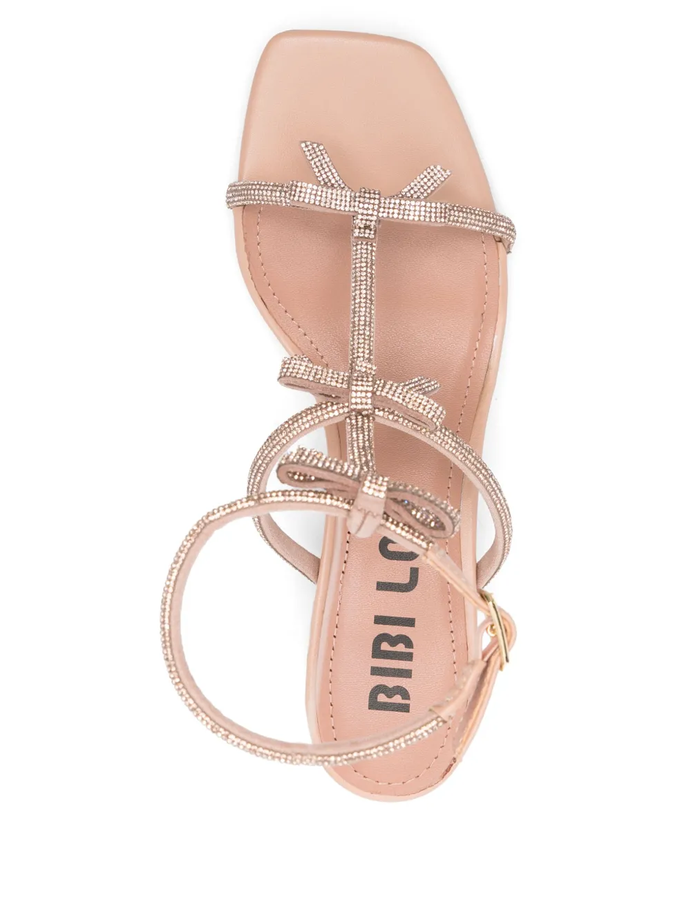Bibi Lou 50mm leather heeled sandals Neutrals