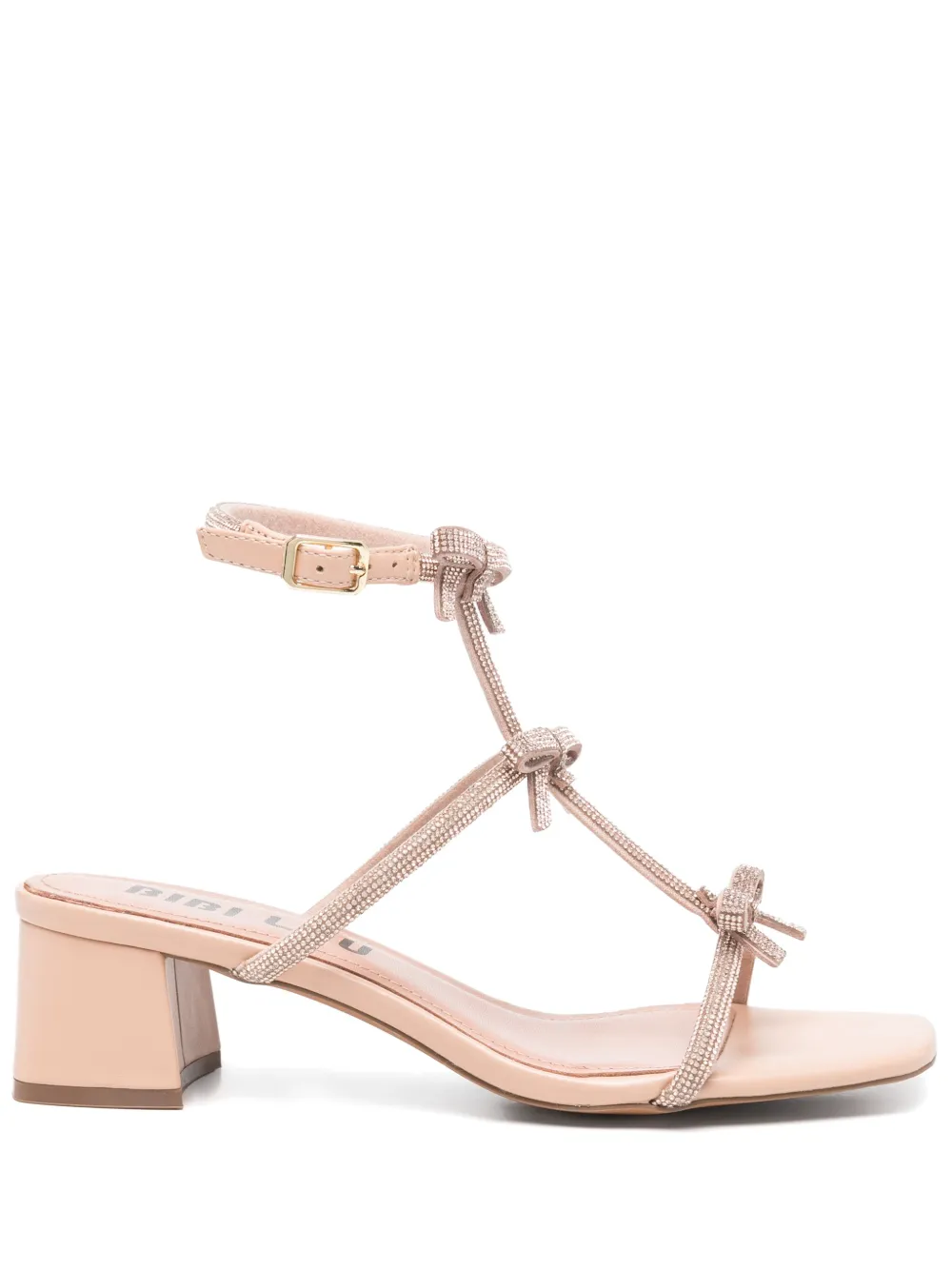 Bibi Lou 50mm leather heeled sandals Neutrals