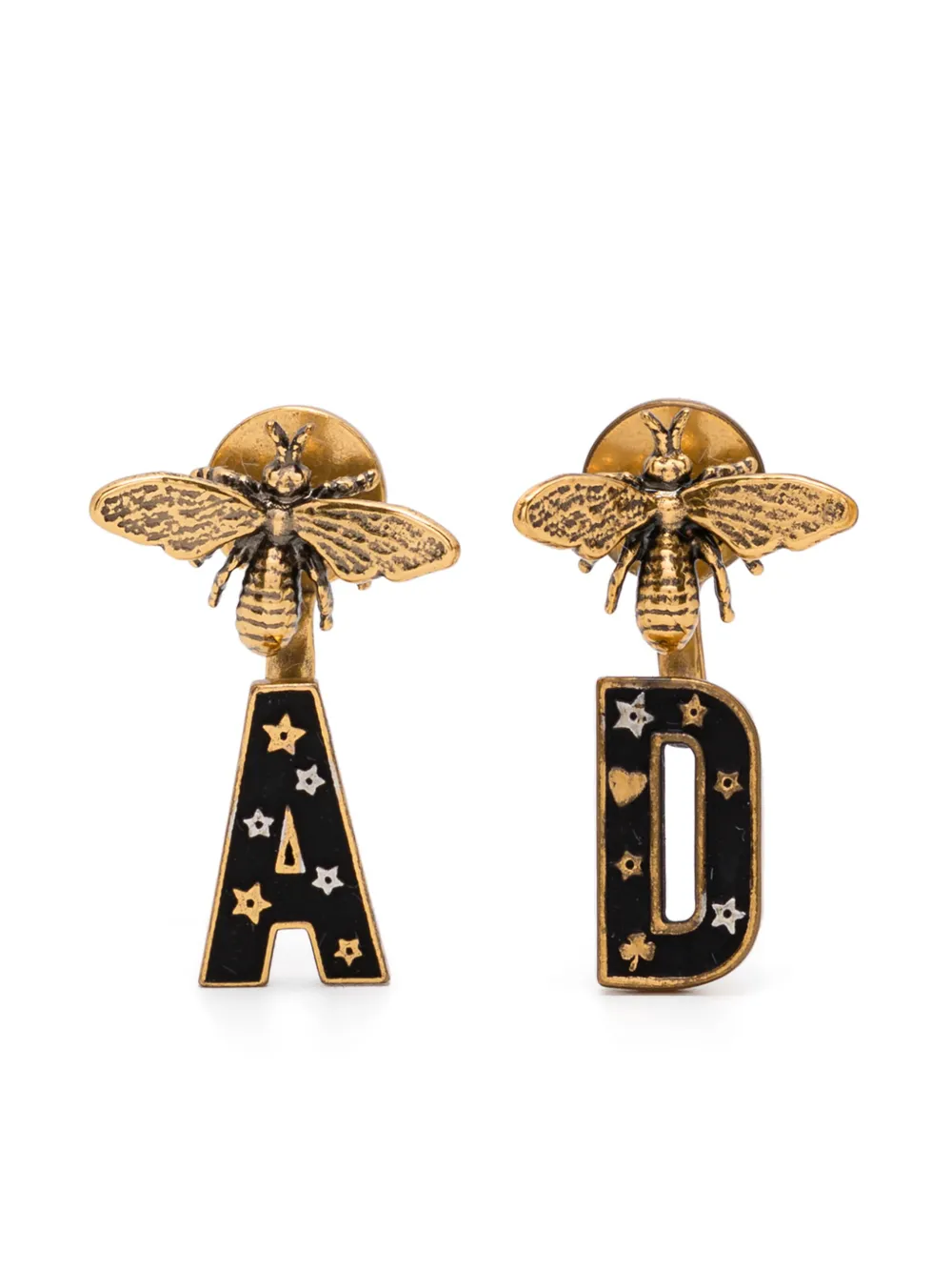 Christian Dior Pre-Owned A and D ピアス - ゴールドトーン Christian Dior Pre-Owned A and D ピアス - ゴールドトーン