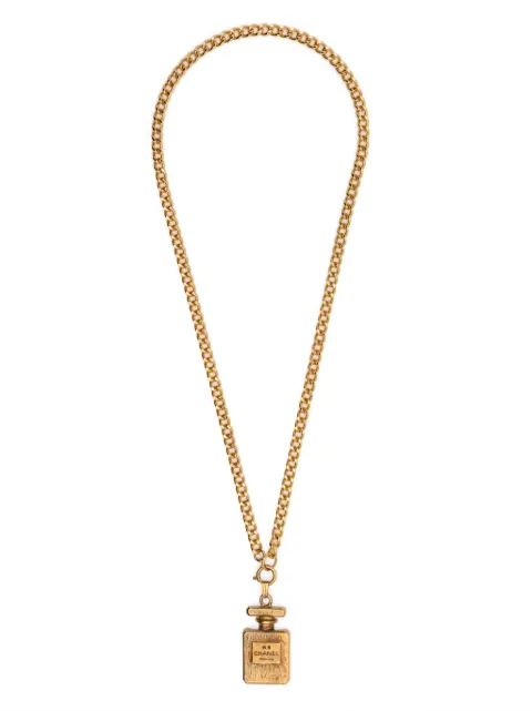 CHANEL Pre-Owned N°5 Chanel perfume charm necklace