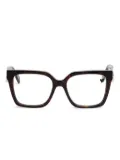 Karl Lagerfeld square-frame glasses - Brown
