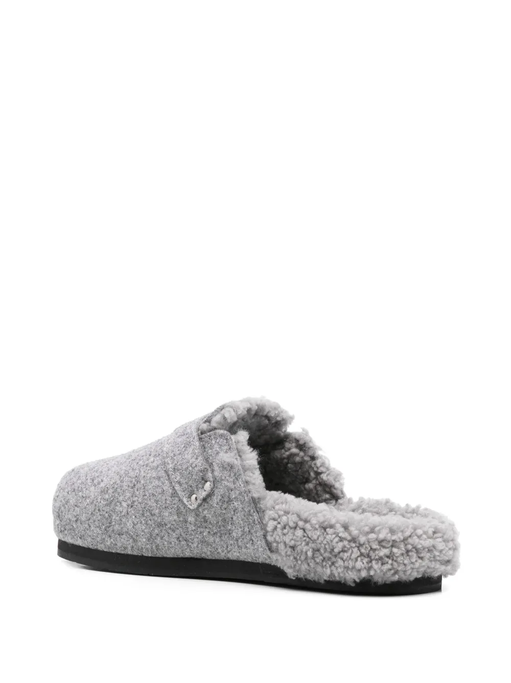 Ancient Greek Sandals shearling slippers Grey