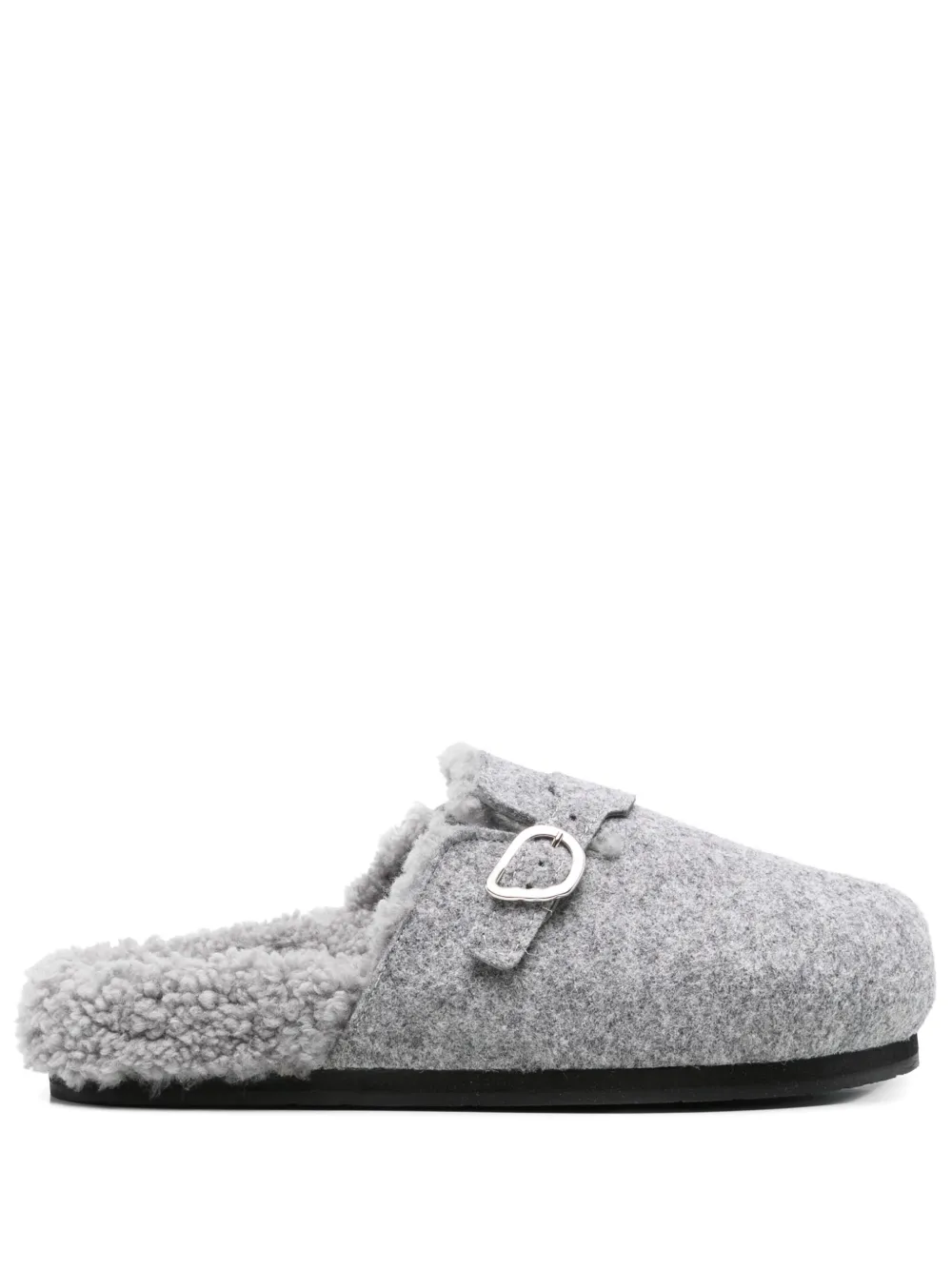 Ancient Greek Sandals shearling slippers Grey