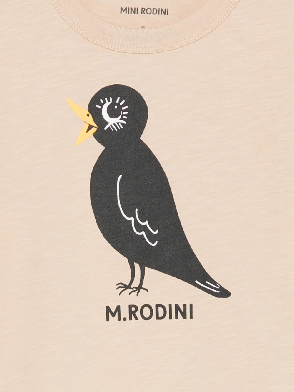 Mini Rodini T-shirt met grafische print Beige