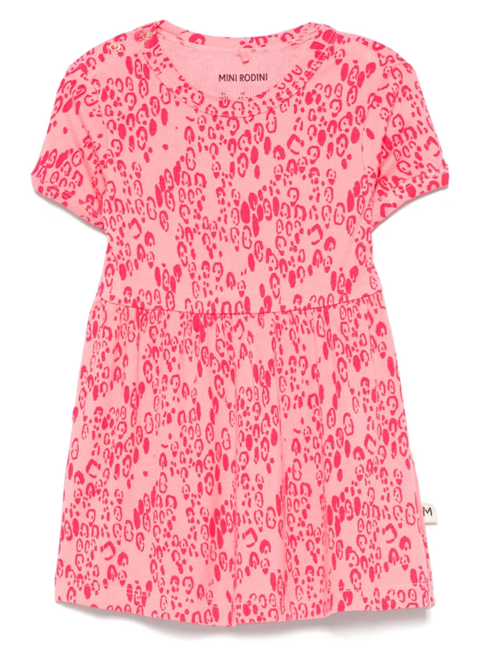 Mini Rodini abstract-print dress | Pink | Image 1