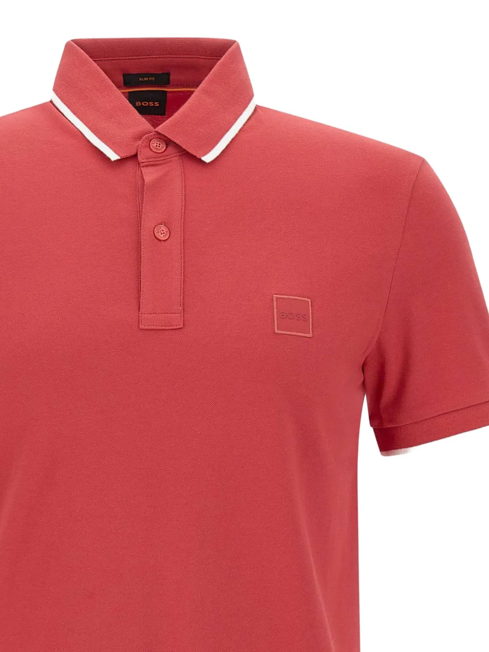 BOSS Passertip poloshirt Rood