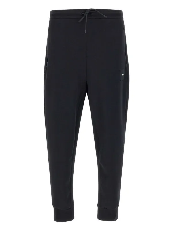 BOSS Green Hadiko cuffed sweatpants regular fit in black part of