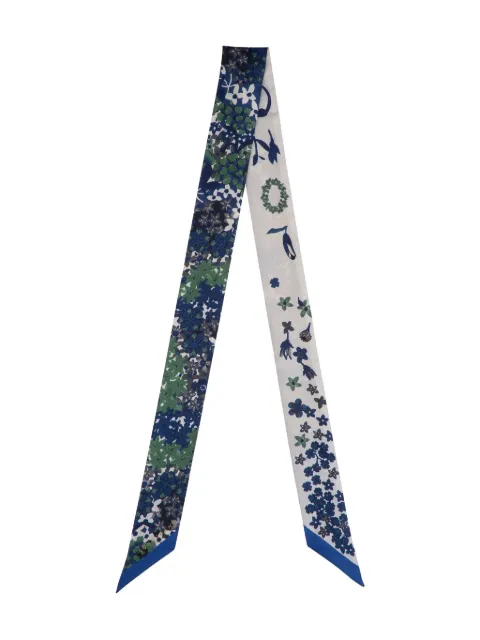 Longchamp Collier de Fleurs neck scarf