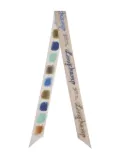 Longchamp La Palette Longchamp printed silk neck scarf - Neutrals