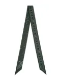 Longchamp French Bandana patterned neck scarf - Green