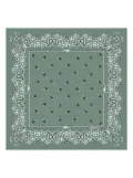 Longchamp French Bandana silk scarf - Green