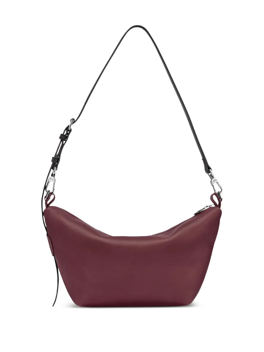Longchamp Le Slouchy leren schoudertas - Rood