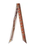 Longchamp A Toute Allure patterned silk scarf - Neutrals