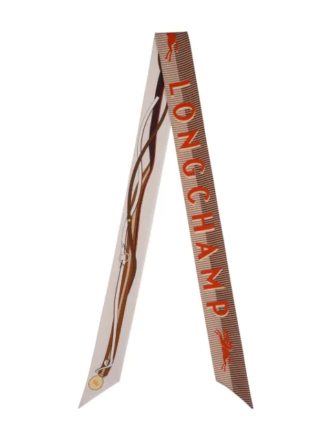 Longchamp A Toute Allure patterned silk scarf