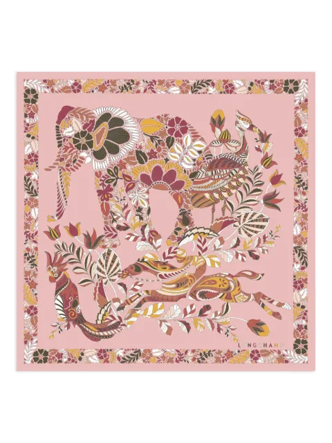 Longchamp foulard Forêt en soie