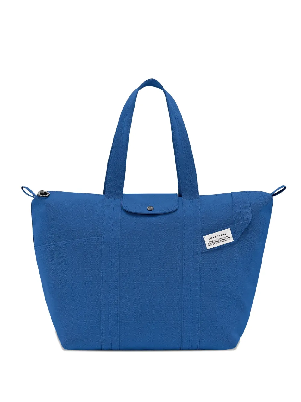 Longchamp Le Pliage grote canvas shopper Blauw
