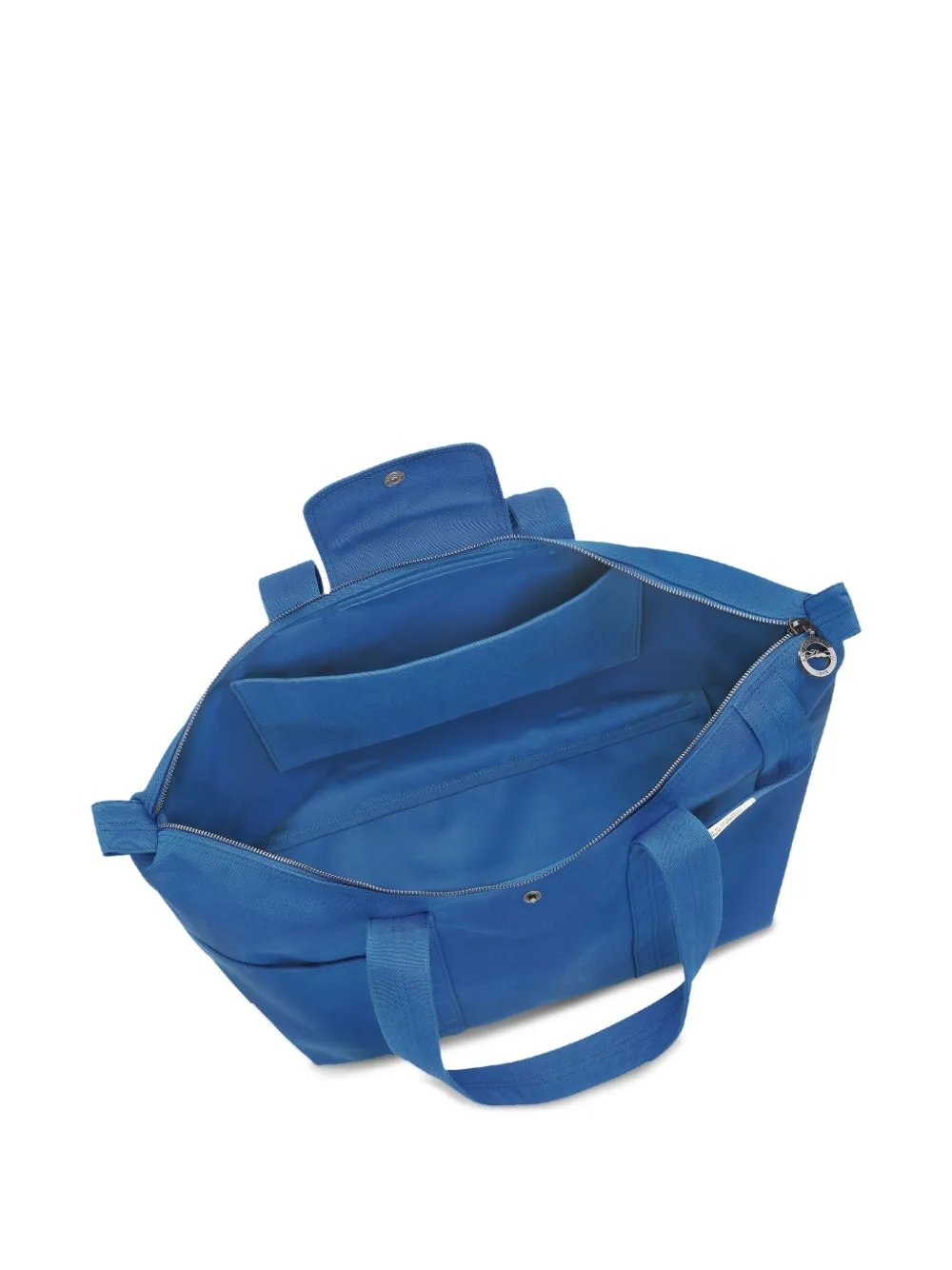 Longchamp Le Pliage grote canvas shopper Blauw