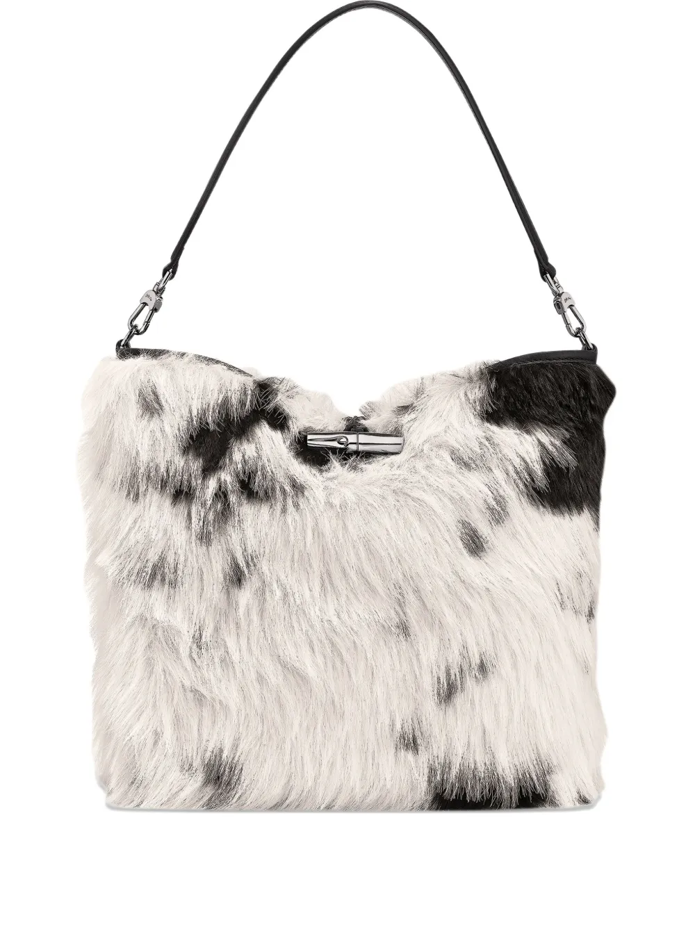 Le Roseau faux-fur clasp shoulder bag