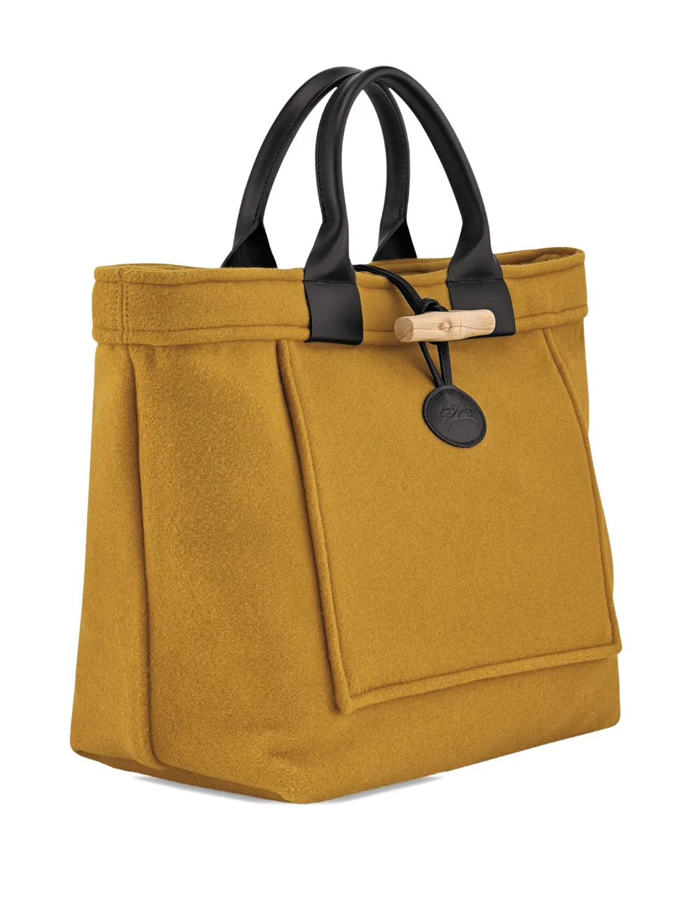 Longchamp Le Roseau L tote bag Geel