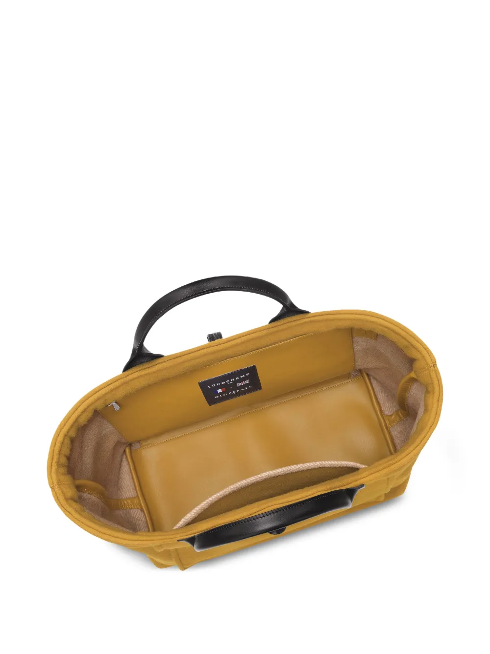 Longchamp Le Roseau L shopper Geel