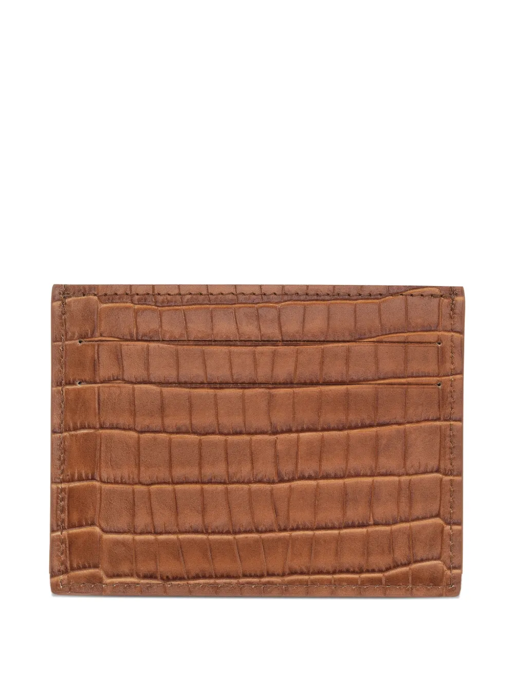 Longchamp porte-cartes en cuir à effet peau de crocodile | Image 2