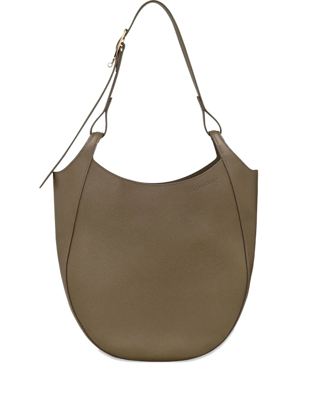 Longchamp Le Foulonné Hobo L leather shoulder bag - Marrone