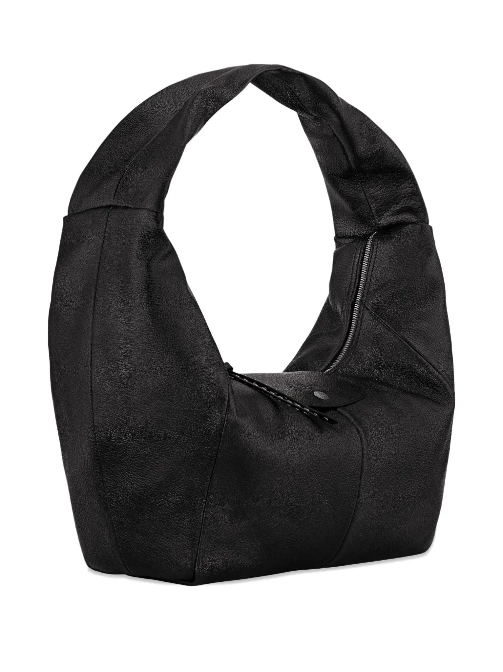 Longchamp Leren schoudertas Zwart