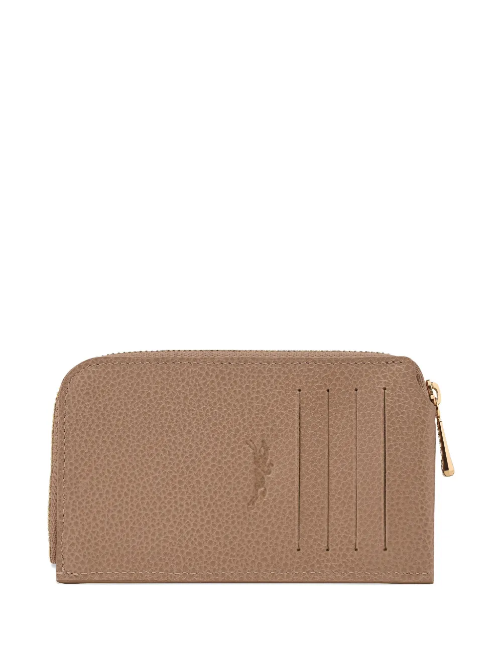 Longchamp Le Foulonné zip-fastening cardholder Bruin