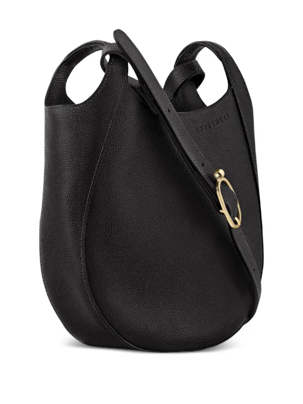 Longchamp Small Le Foulonné Leather Cross Body Bag Black FARFETCH PH