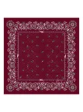 Longchamp paisley-print scarf - Red