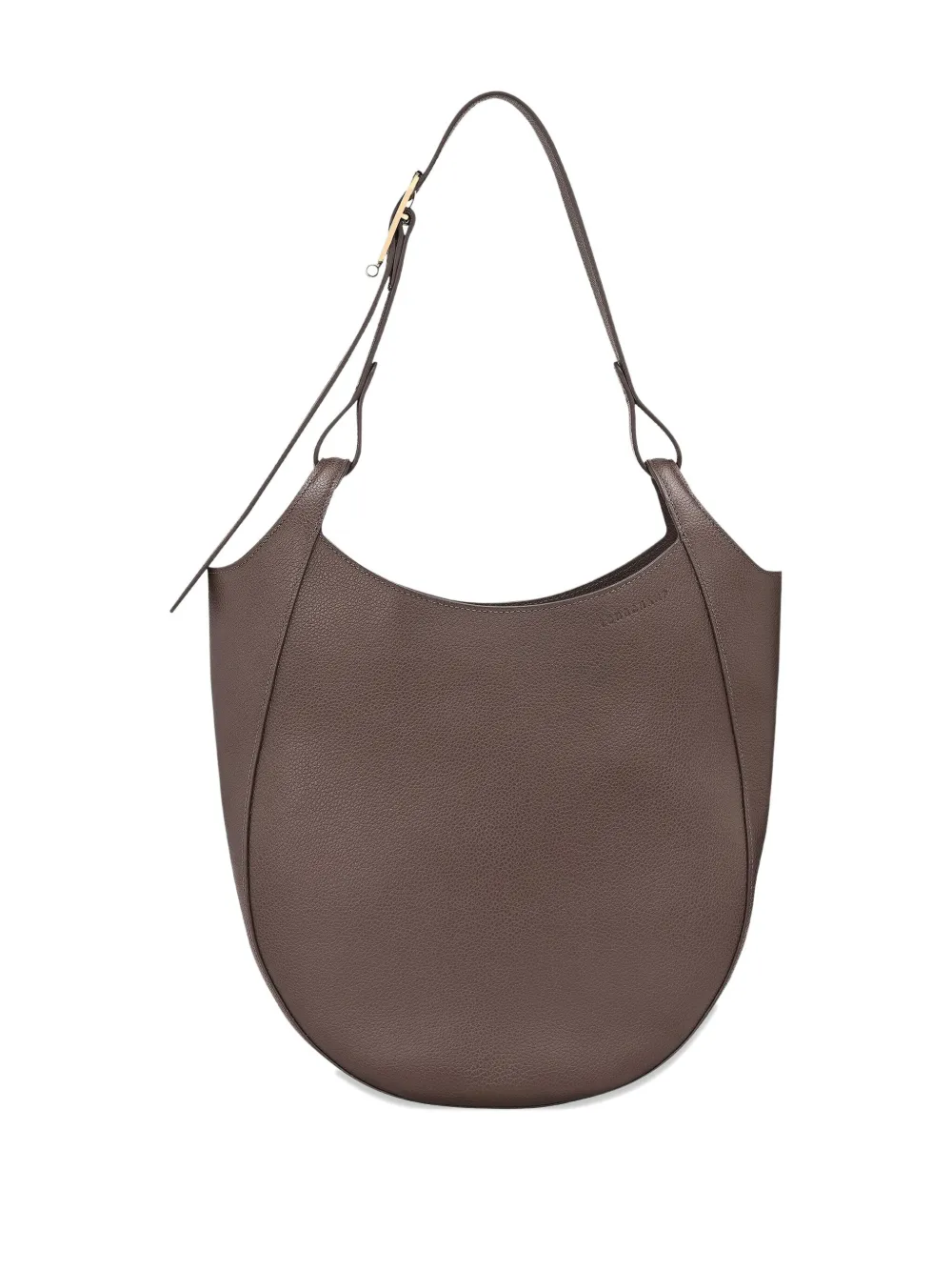 Longchamp Le Foulonné Hobo L leren schoudertas Bruin