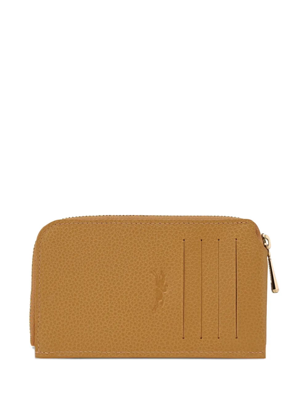 Longchamp Le Foulonné zip-around cardholder Bruin