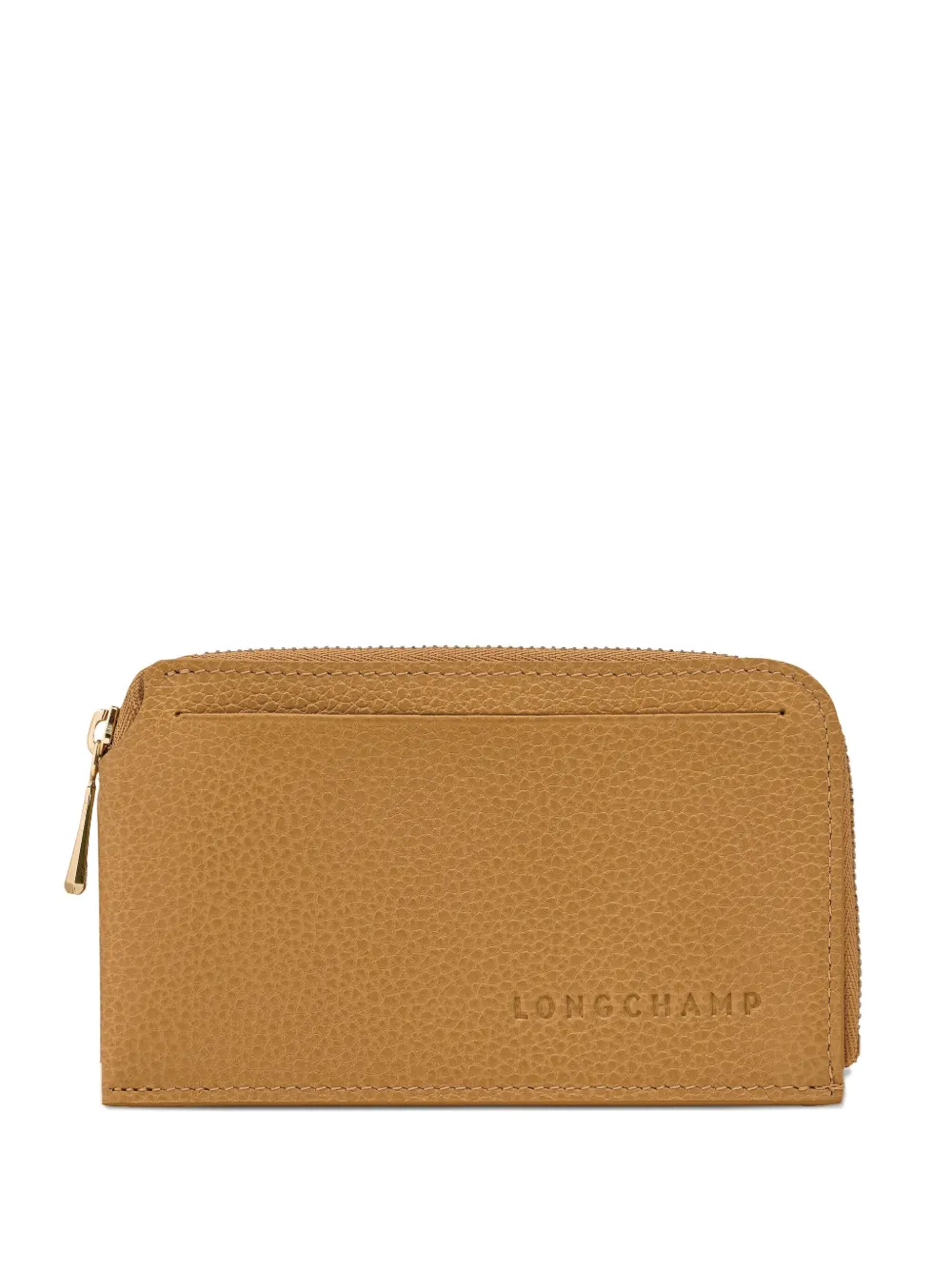 Longchamp Le Foulonné zip-around cardholder Bruin