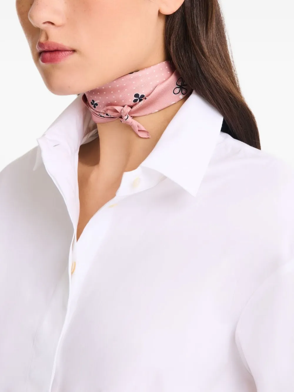 Longchamp Sjaal met paisley-print Roze