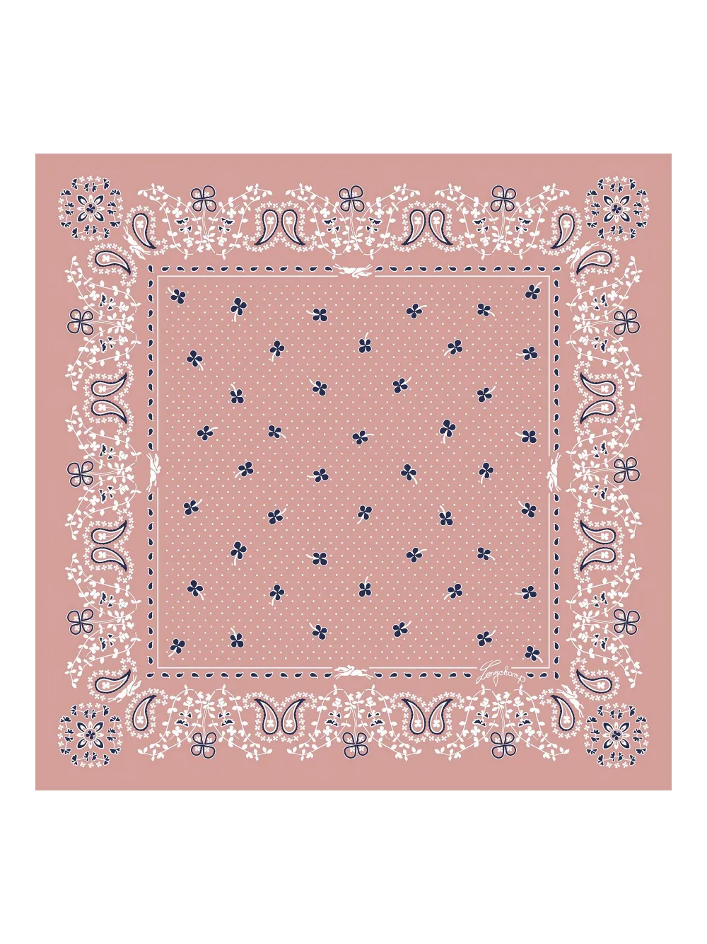 Longchamp Sjaal met paisley-print Roze